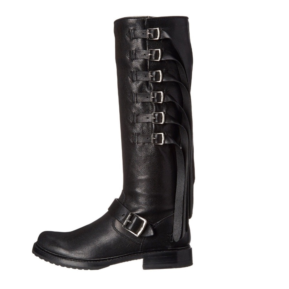 NEW Frye boots Black Veronica Strap Tall Size 6 - Picture 6 of 8